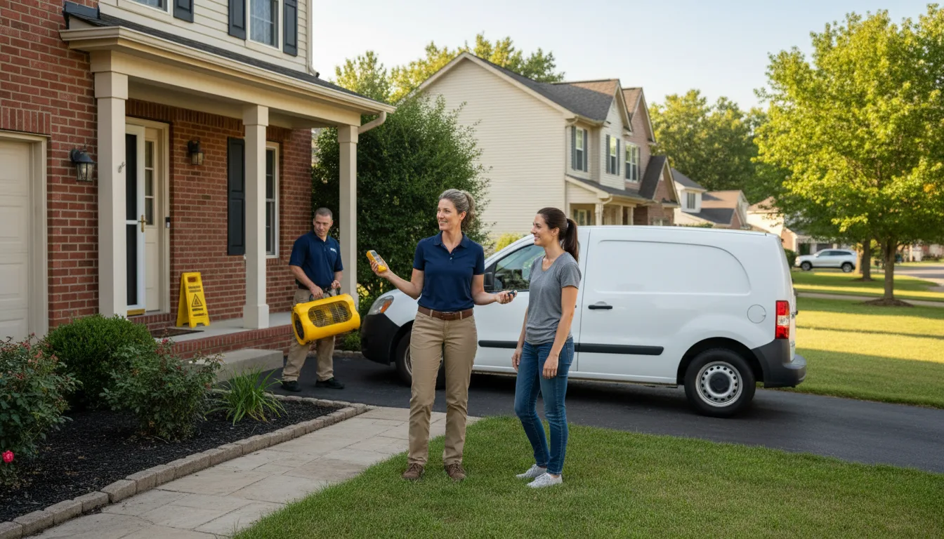 Residential water damage restoration in Junction City, WI